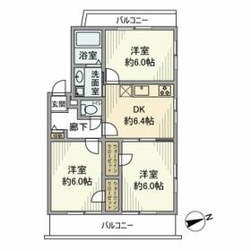 東糀谷ローヤルコーポの間取り