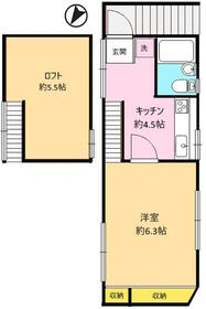 クレセント不動前の間取り