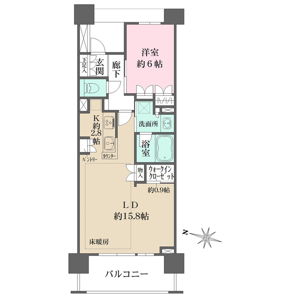 ザ・パークハウス所沢日吉町の間取り
