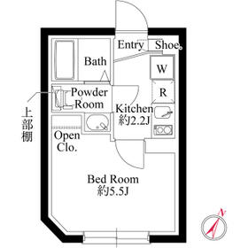シーヴァレジデンス巣鴨の間取り