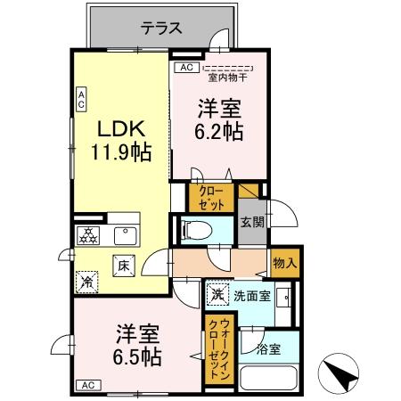 レジデンスヒルトップX XI Xの間取り