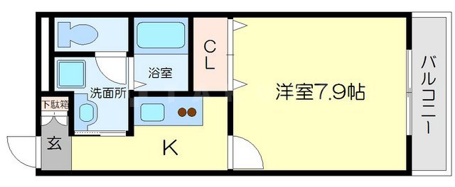 アンプルールクレールの間取り