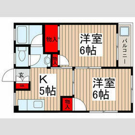 広喜ハイツの間取り