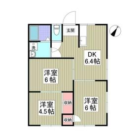 東多賀ハイツＢ棟の間取り