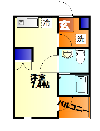ベイルーム長後の間取り