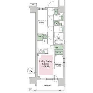 エクセレントシティ西横濱駅前の間取り