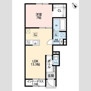 リーブルファイン越谷蒲生の間取り