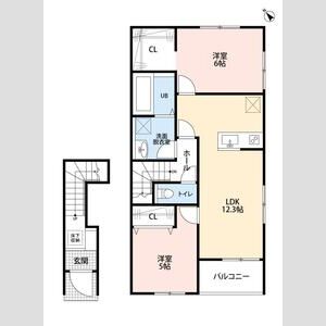 リーブルファイン越谷蒲生の間取り