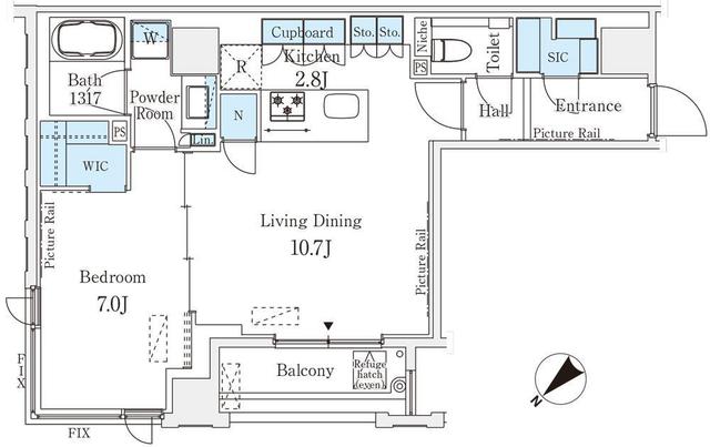 IS銀座レジデンスの間取り