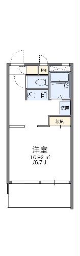 レオパレス中休場の間取り
