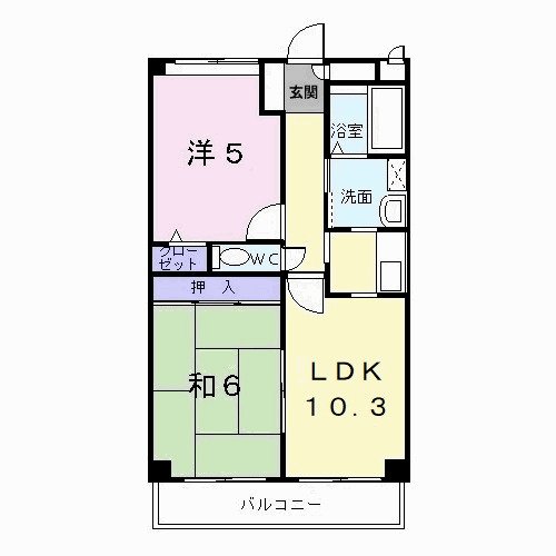 アフロディ布市の間取り