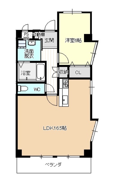 コーポ中野(2D)の間取り