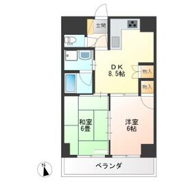 東口ハイツの間取り