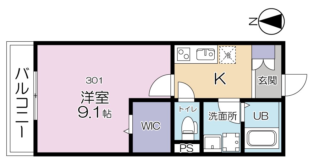 Re Tour Aoi (ル・トゥール アオイ)の間取り