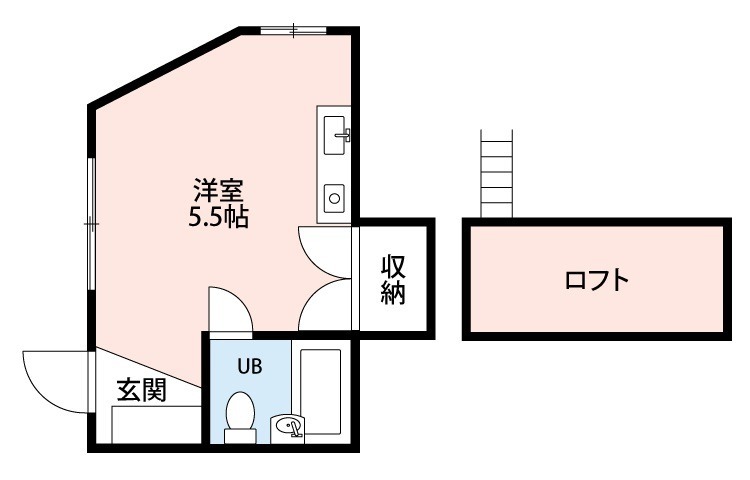 エコーハイツ(ACE Apartment)の間取り