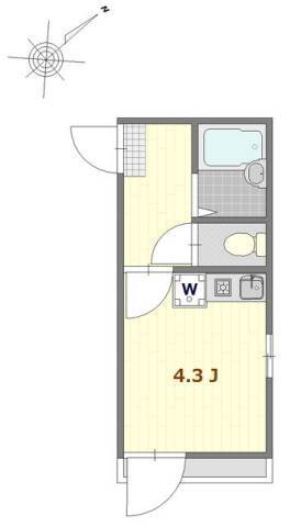リブ亀戸の間取り