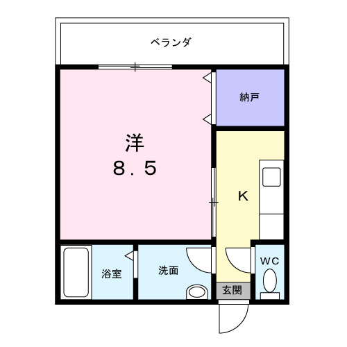 ルートワン矢作の間取り