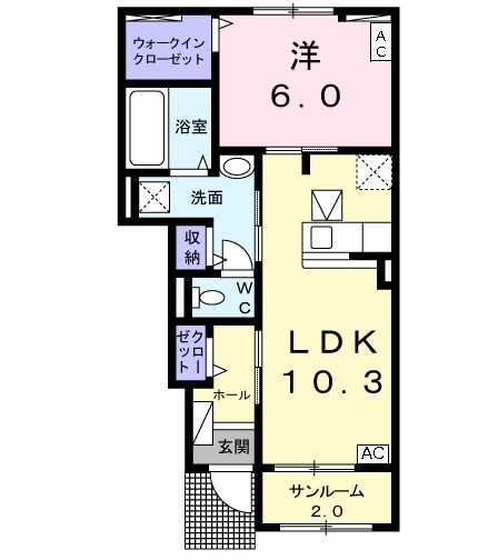 プランドール岐南の間取り