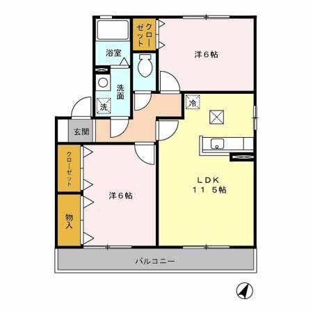 VERA・FUJIの間取り