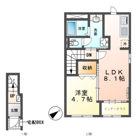 仮)西別所新築アパートの間取り
