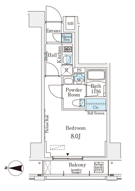ムニレジデンス上野の間取り