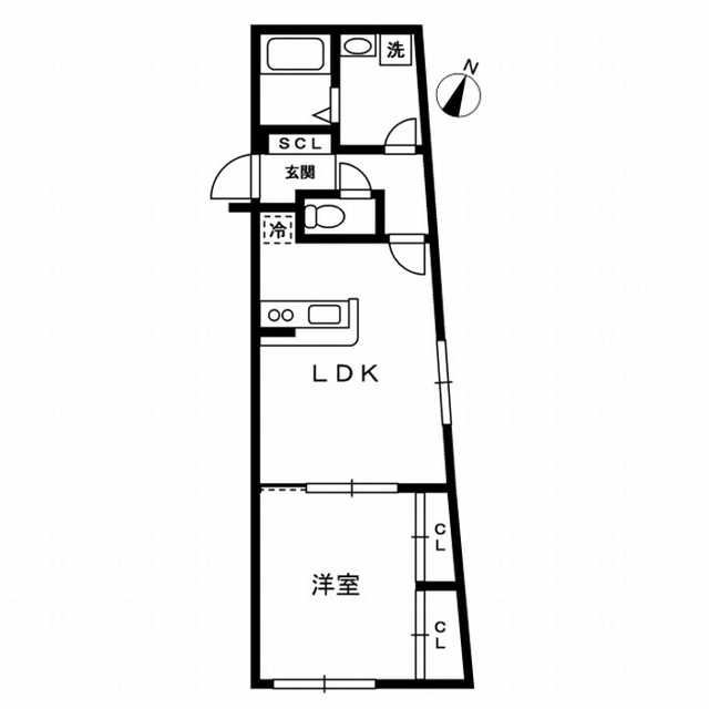 給田の完工年月(2014年3月)築の賃貸マンションの間取り