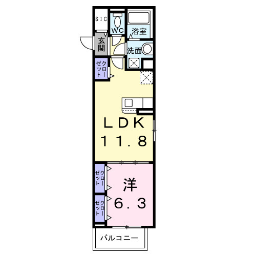 ボワ リュネールの間取り