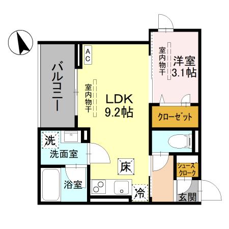 TORISIAS 東城南 B Bの間取り