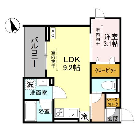 TORISIAS 東城南 B Bの間取り