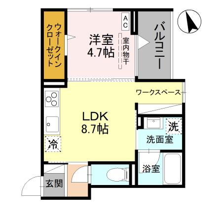 TORISIAS 東城南 B Bの間取り