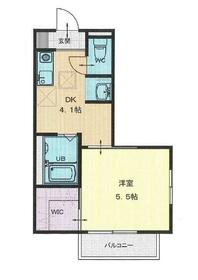 メゾンカルムSの間取り