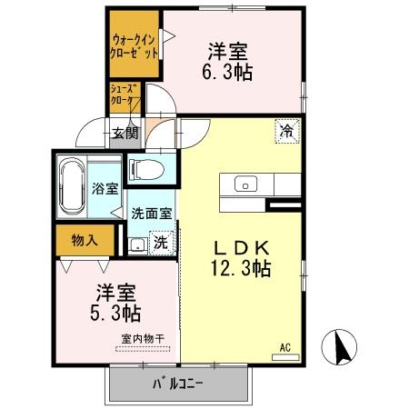 ディライト B棟の間取り