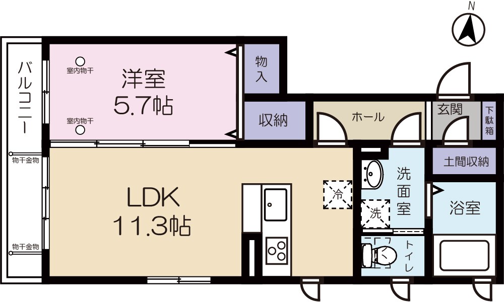 サン プラントの間取り