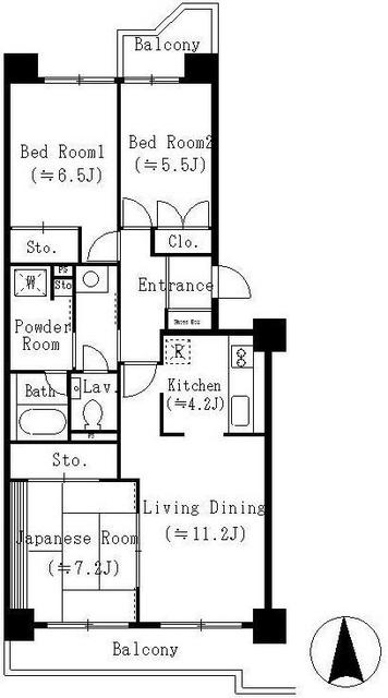 リベラル蓮根の間取り