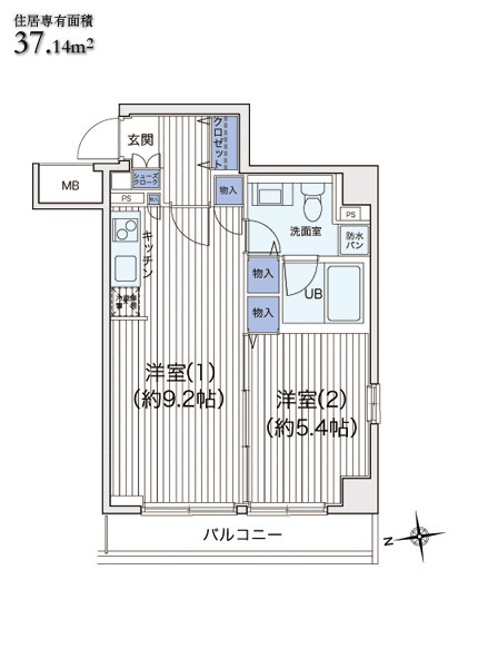 ライブコート大鳥居の間取り