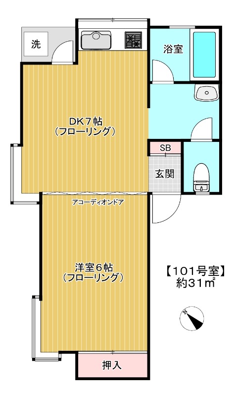 コートハウス東玉川の間取り