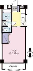 松栄マンション1号棟の間取り