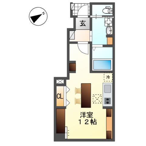 仮)入山瀬新築アパートの間取り