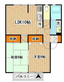 セントハイツI棟の間取り