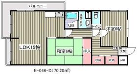 阿部南葛西第1マンション(E-046)の間取り