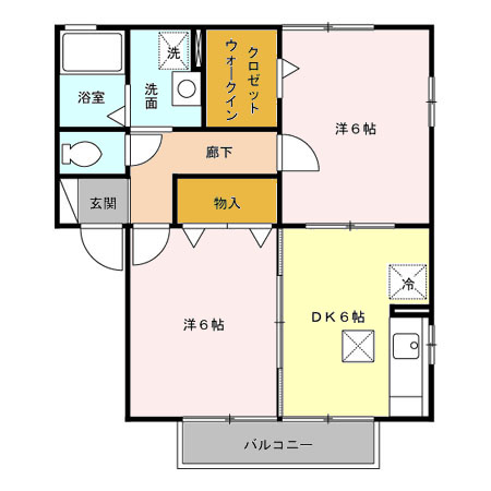 グランリーオ Bの間取り