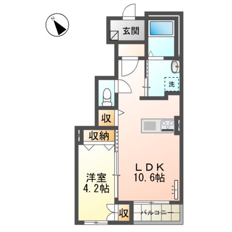 グロリアの間取り