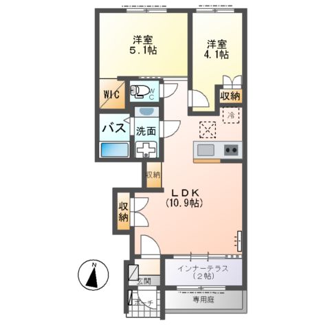 シエル ラフィネの間取り