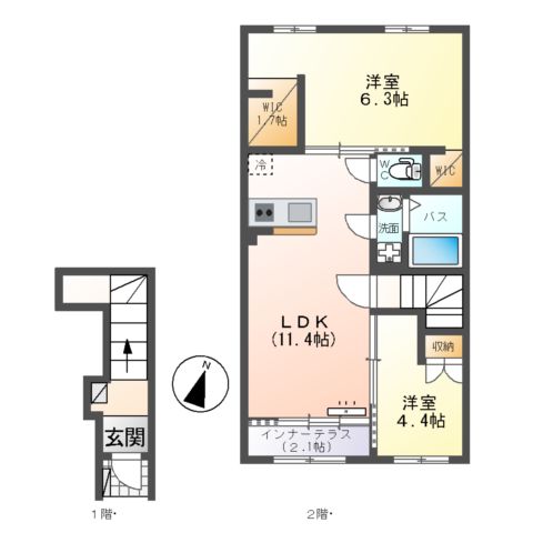 シエル ラフィネの間取り