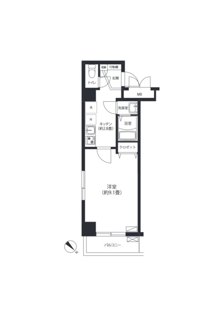 コスモリード日暮里レジデンスの間取り