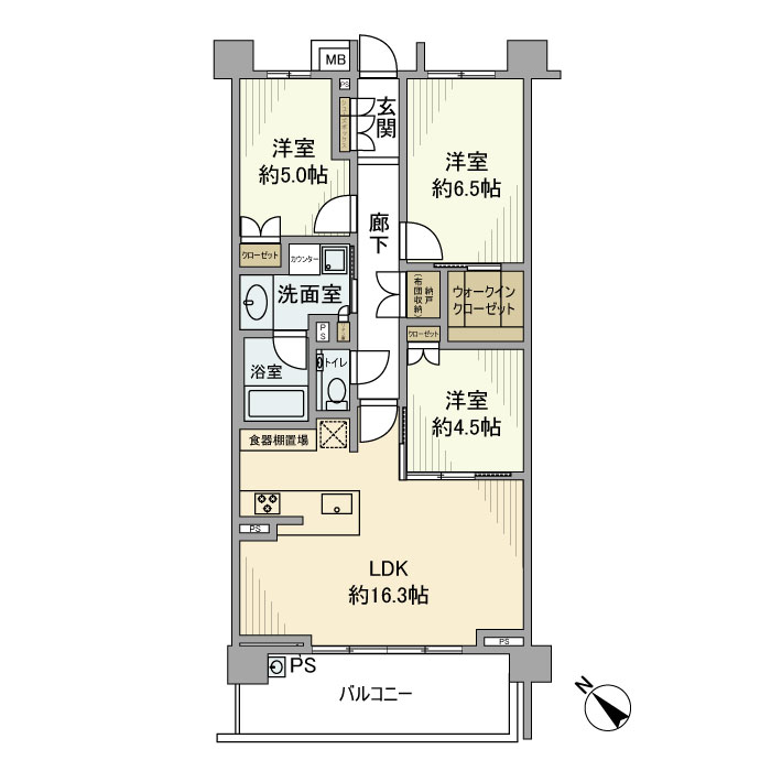 プレディア瑞穂岳見町の間取り