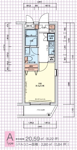 ドルチェ馬込東京NCの間取り