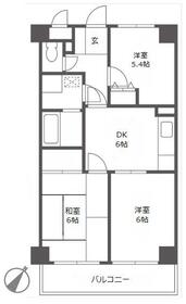 ワコーレ三ツ沢公園Ⅱの間取り