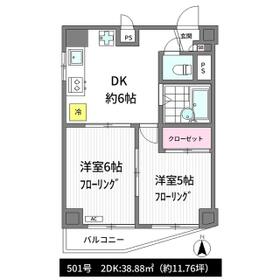 金剛マンションの間取り