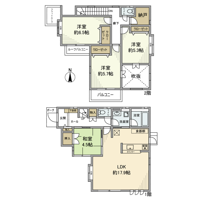 東中山戸建の間取り